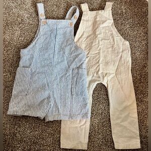 Toddler baby boy linen cotton romper bundle 18-24 Zara Mebie Baby